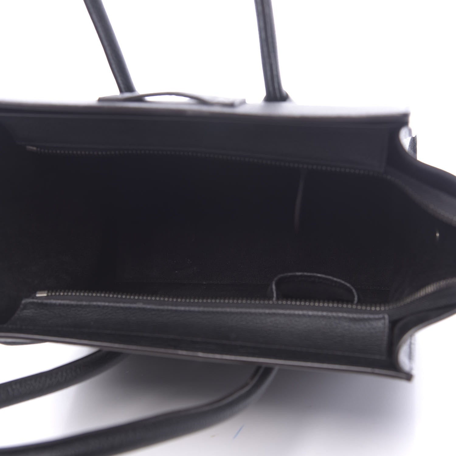 Celine Drummed Calfskin Micro Luggage Black 5 of 12