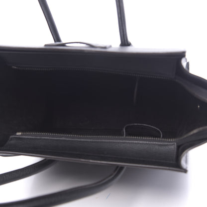 Celine Drummed Calfskin Micro Luggage Black 5 of 12