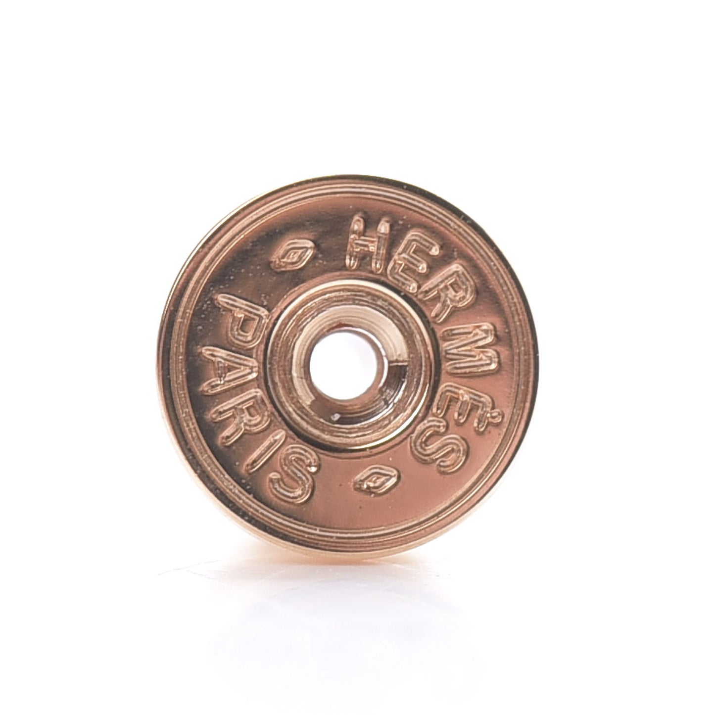 Rose Gold Lacquered Pop H Earrings Ecru