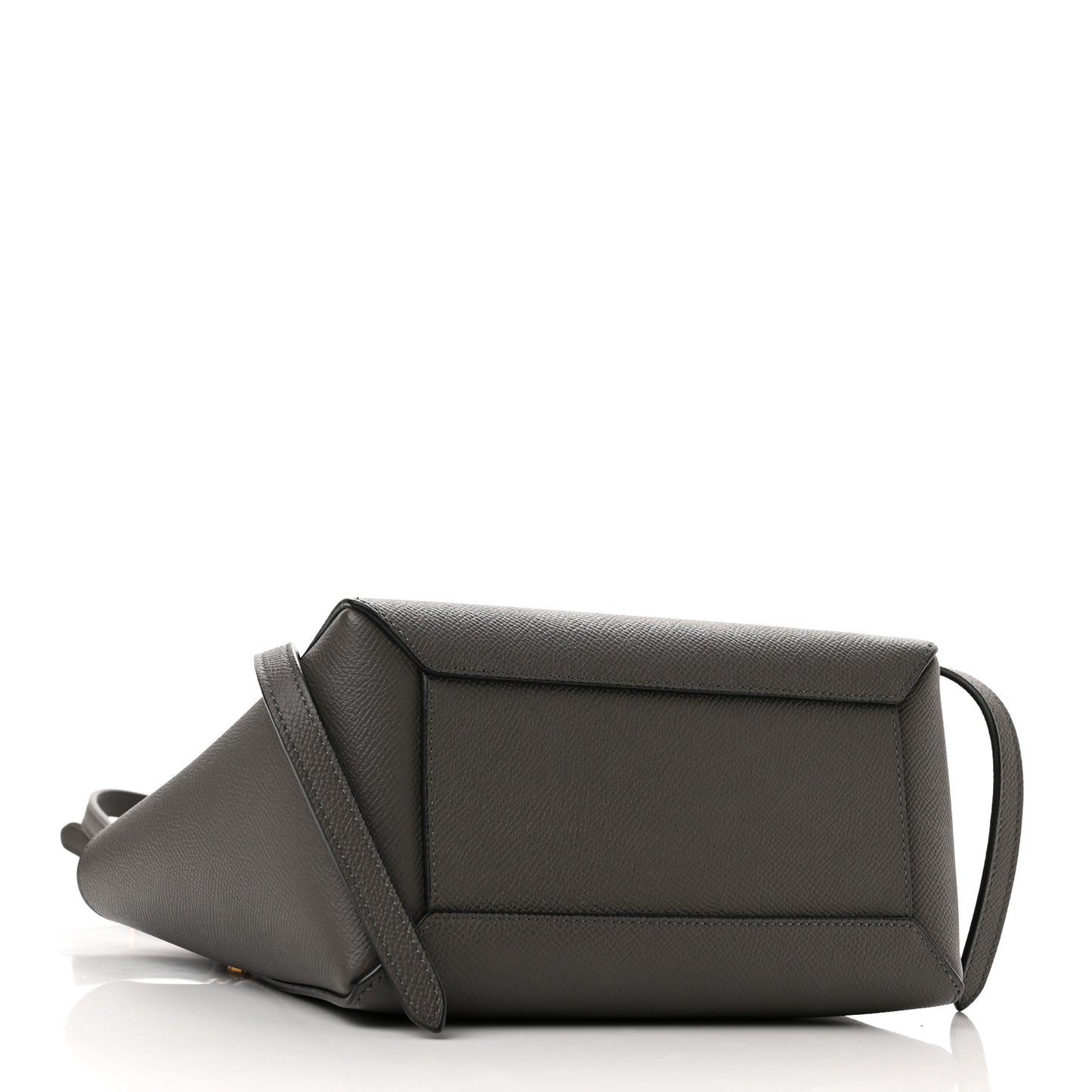 Grained Calfskin Nano Belt Bag Grey