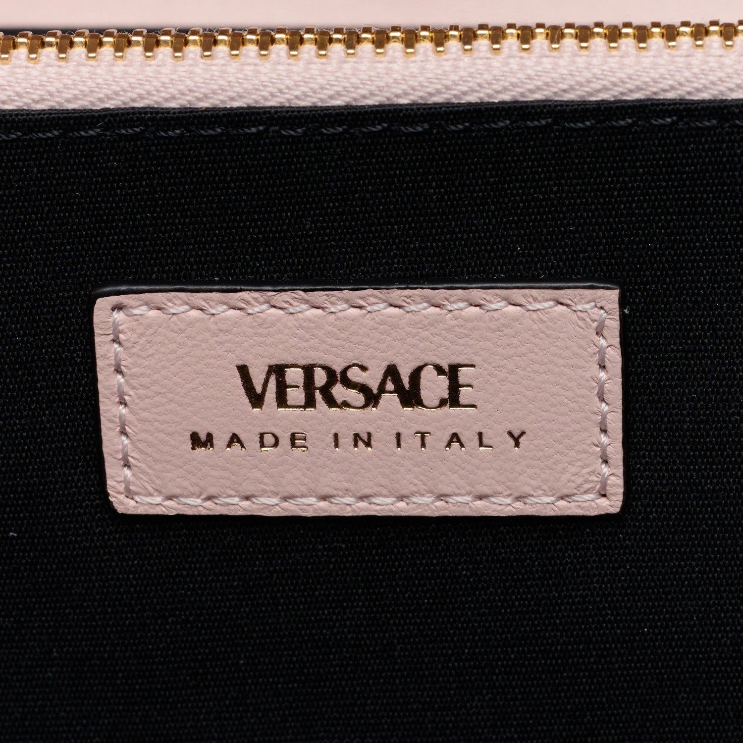 Versace Lambskin Quilted Medusa Wallet On Chain Crossbody Light Pink 6 of 8