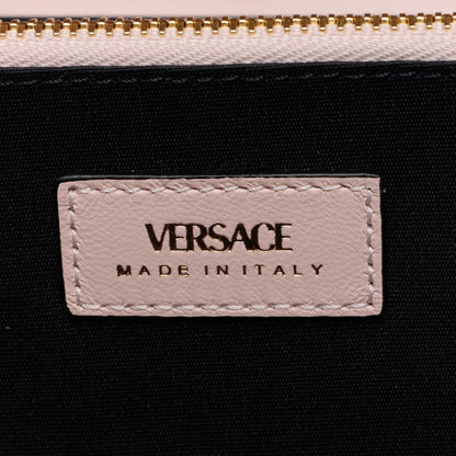 Versace Lambskin Quilted Medusa Wallet On Chain Crossbody Light Pink 6 of 8
