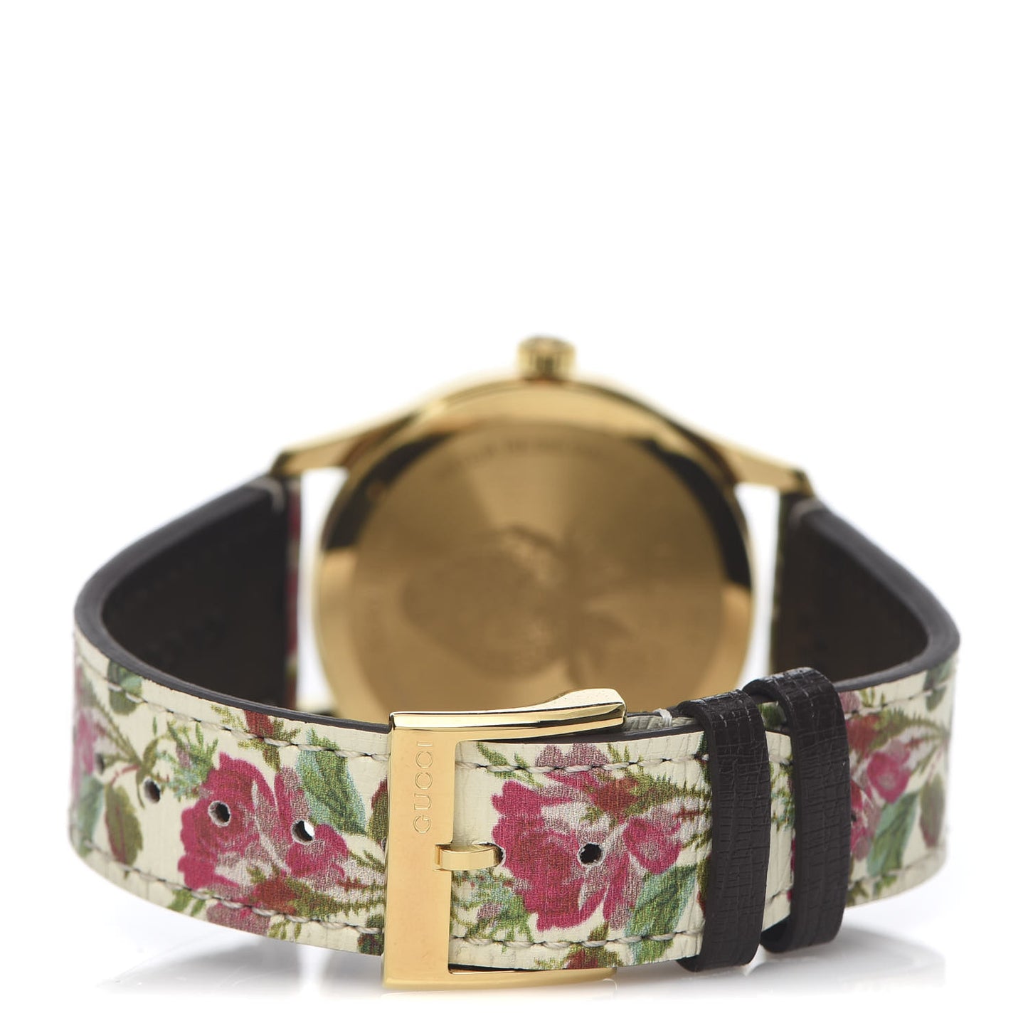 Stainless Steel Calfskin 38mm G-Timeless Floral Quartz Watch Ivory