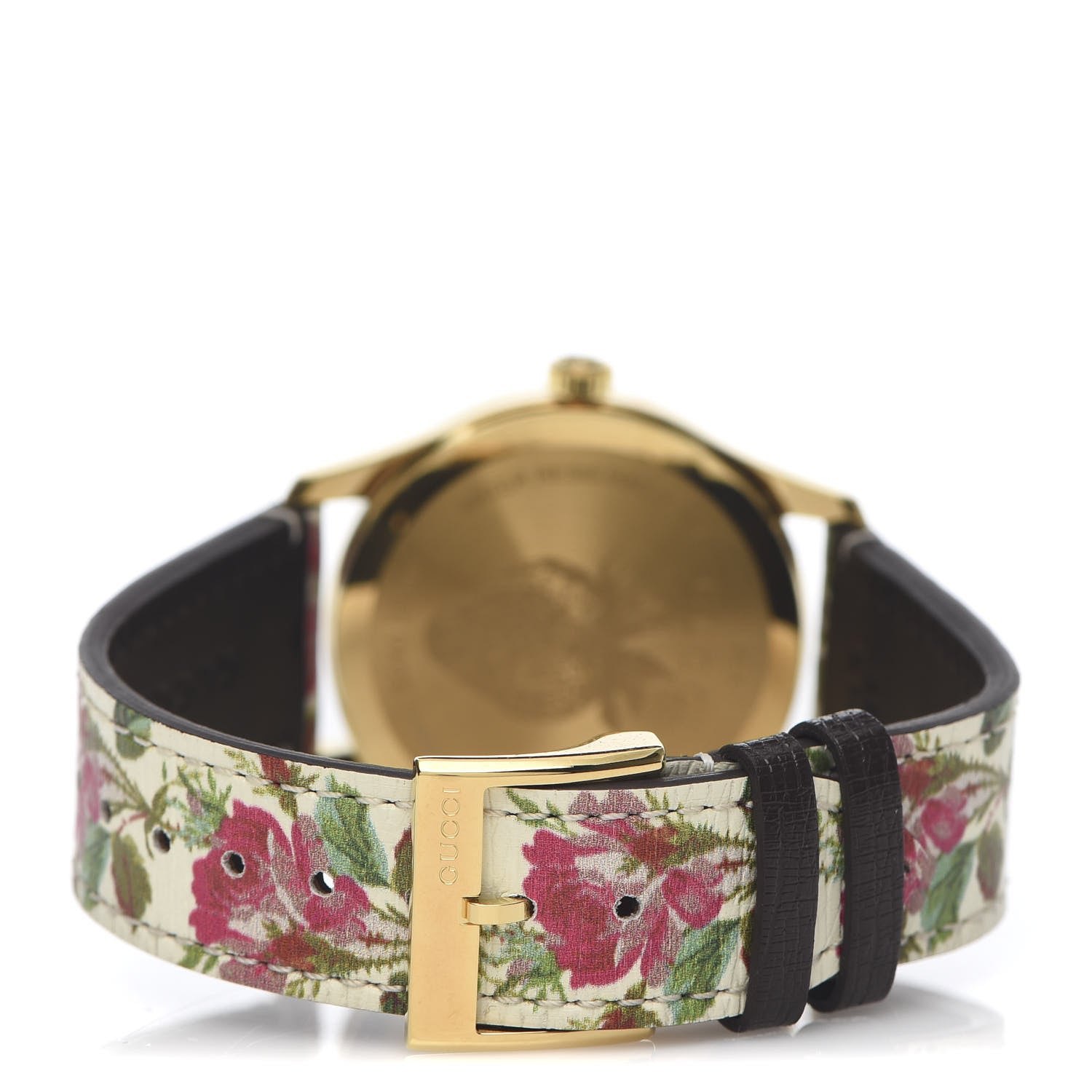 Gucci Stainless Steel Calfskin 38mm G-Timeless Floral Quartz Watch Ivory 4 of 8