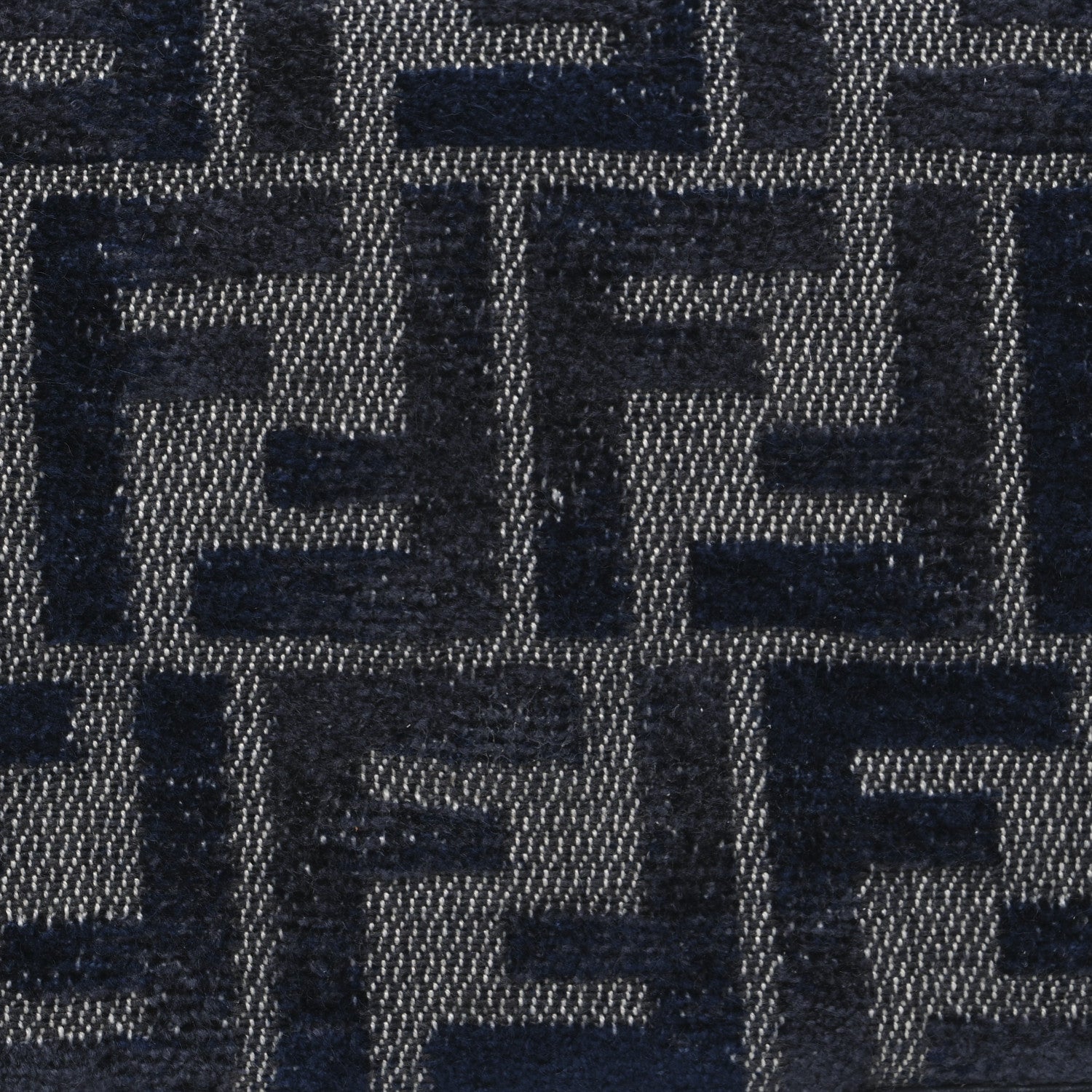 Fendi Chenille FF Embroidered Baguette Grigio Notte Flamingo 9 of 12