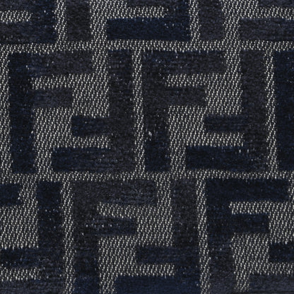 Fendi Chenille FF Embroidered Baguette Grigio Notte Flamingo 9 of 12