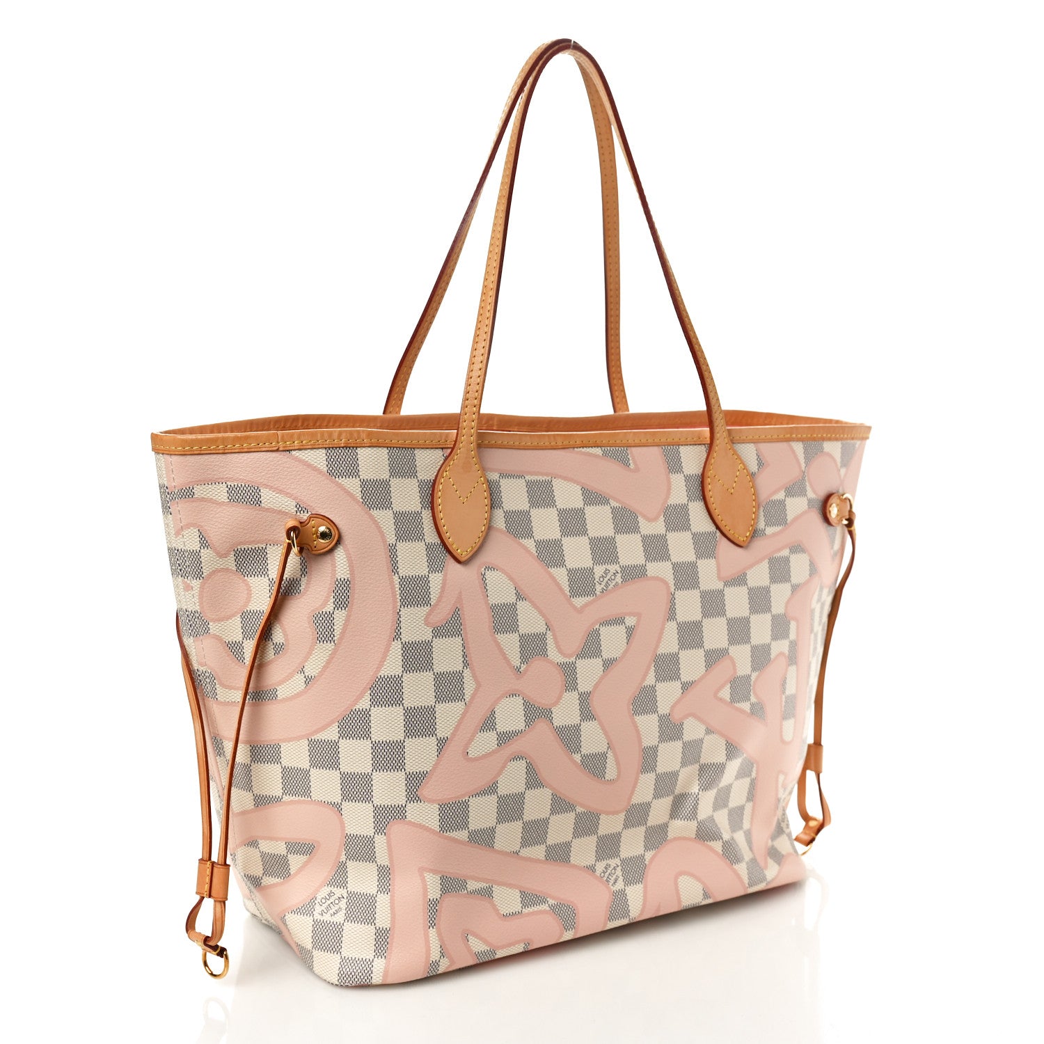 Louis Vuitton Damier Azur Tahitienne Neverfull MM 2 of 10