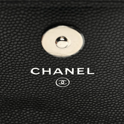 Chanel Caviar Quilted My Everything Belt Flap Card Holder Black 6 of 10