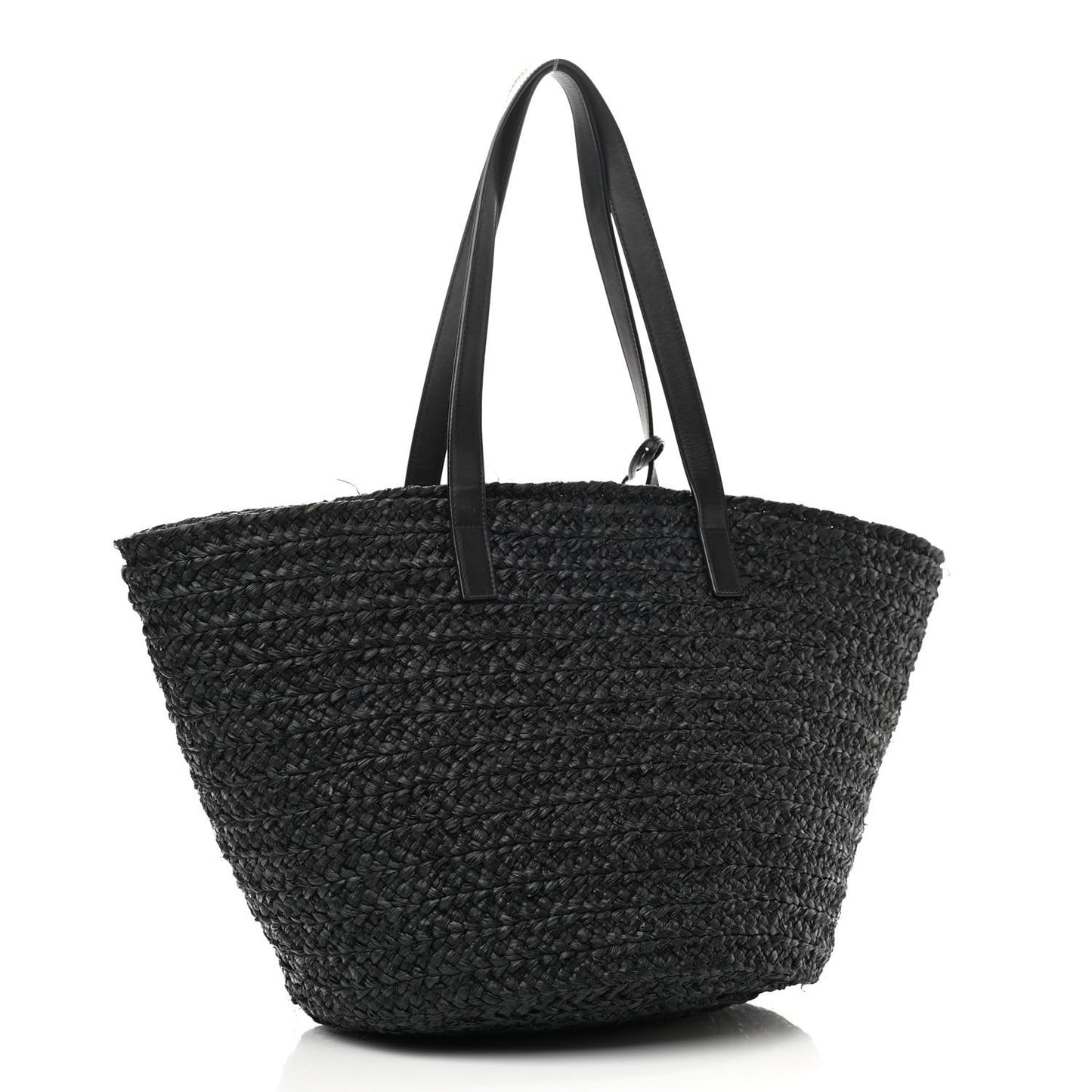 Raffia Panier Bag Black