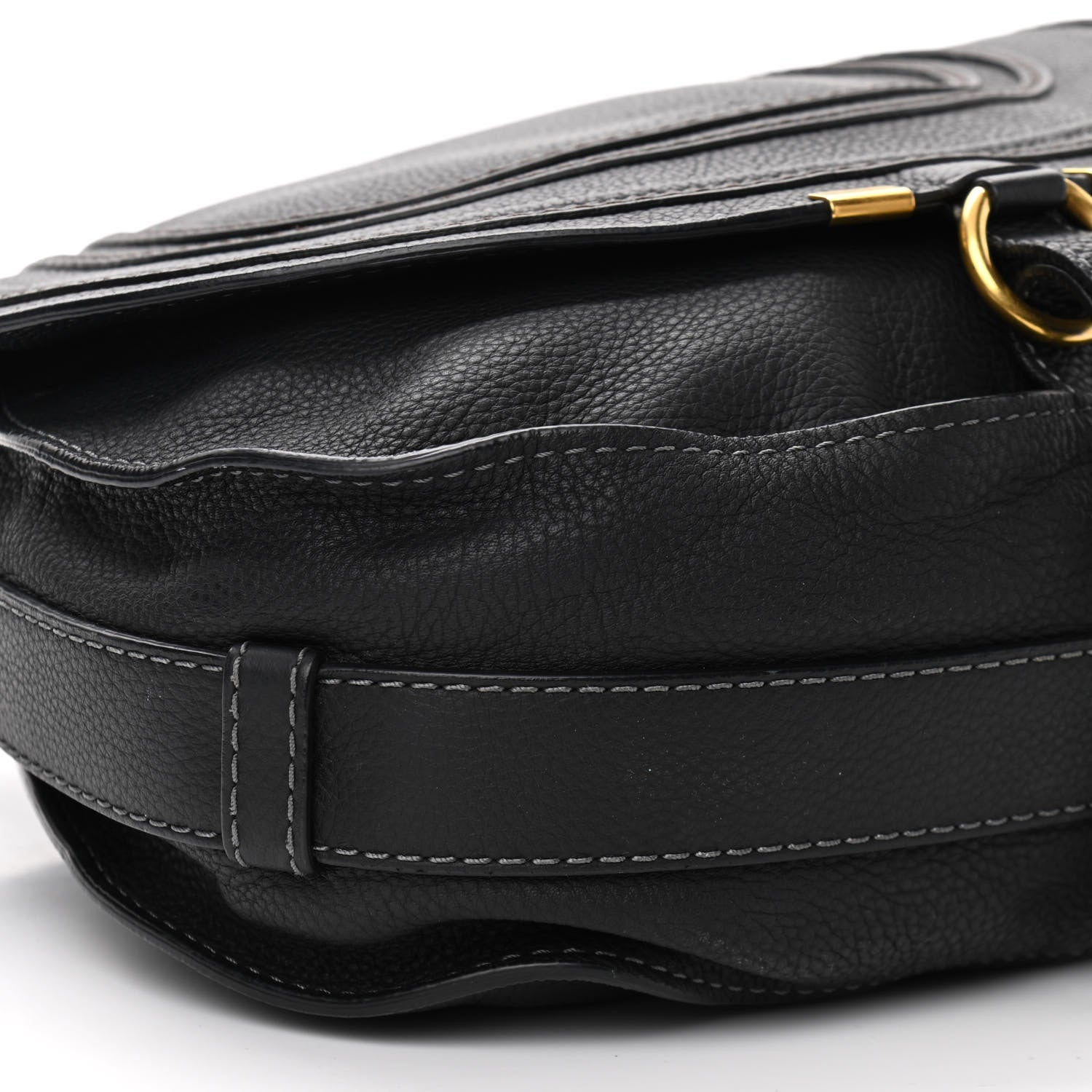 Chloe Calfskin Medium Marcie Round Crossbody Bag Black 10 of 15
