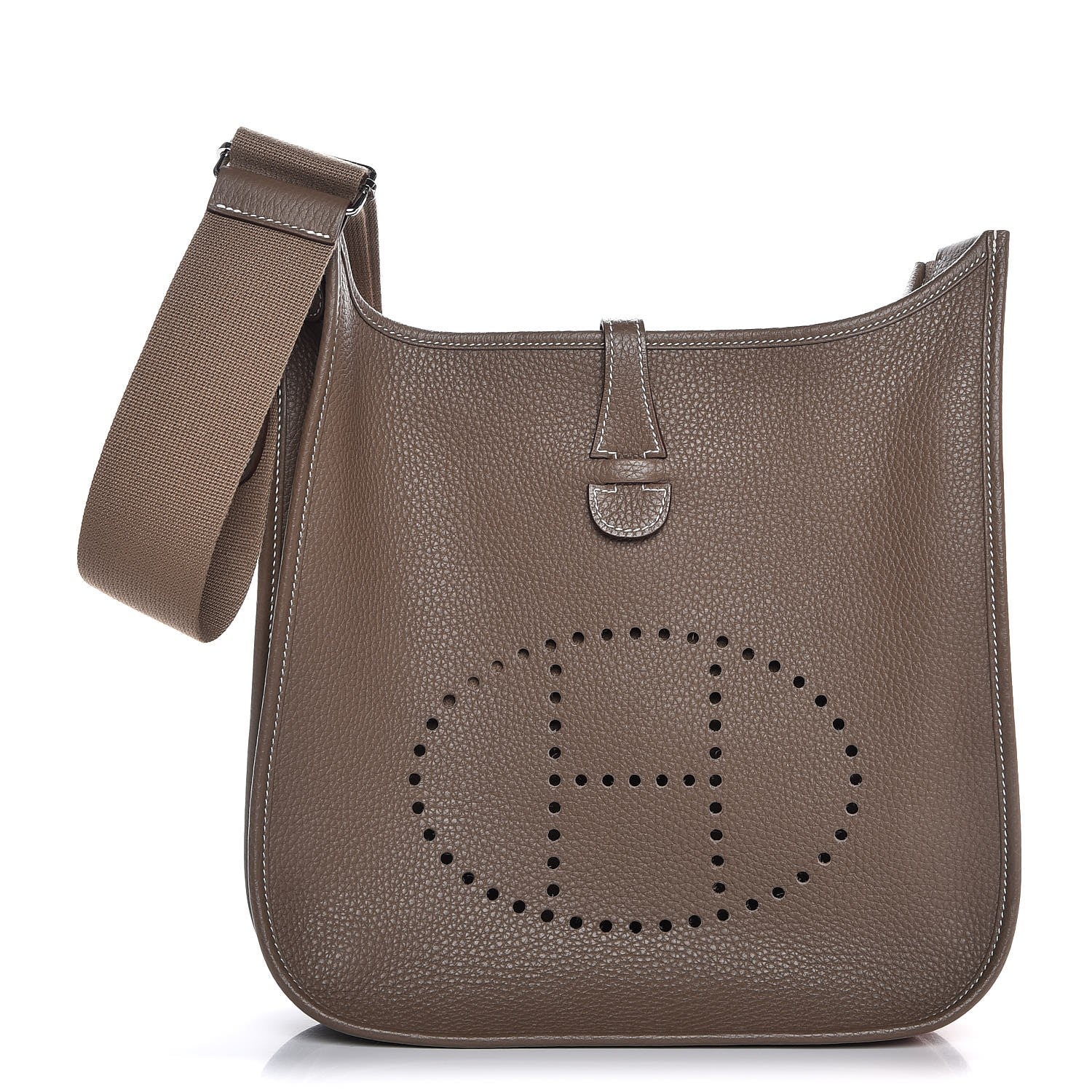 Hermes Taurillon Clemence Evelyne III PM Etoupe 1 of 7