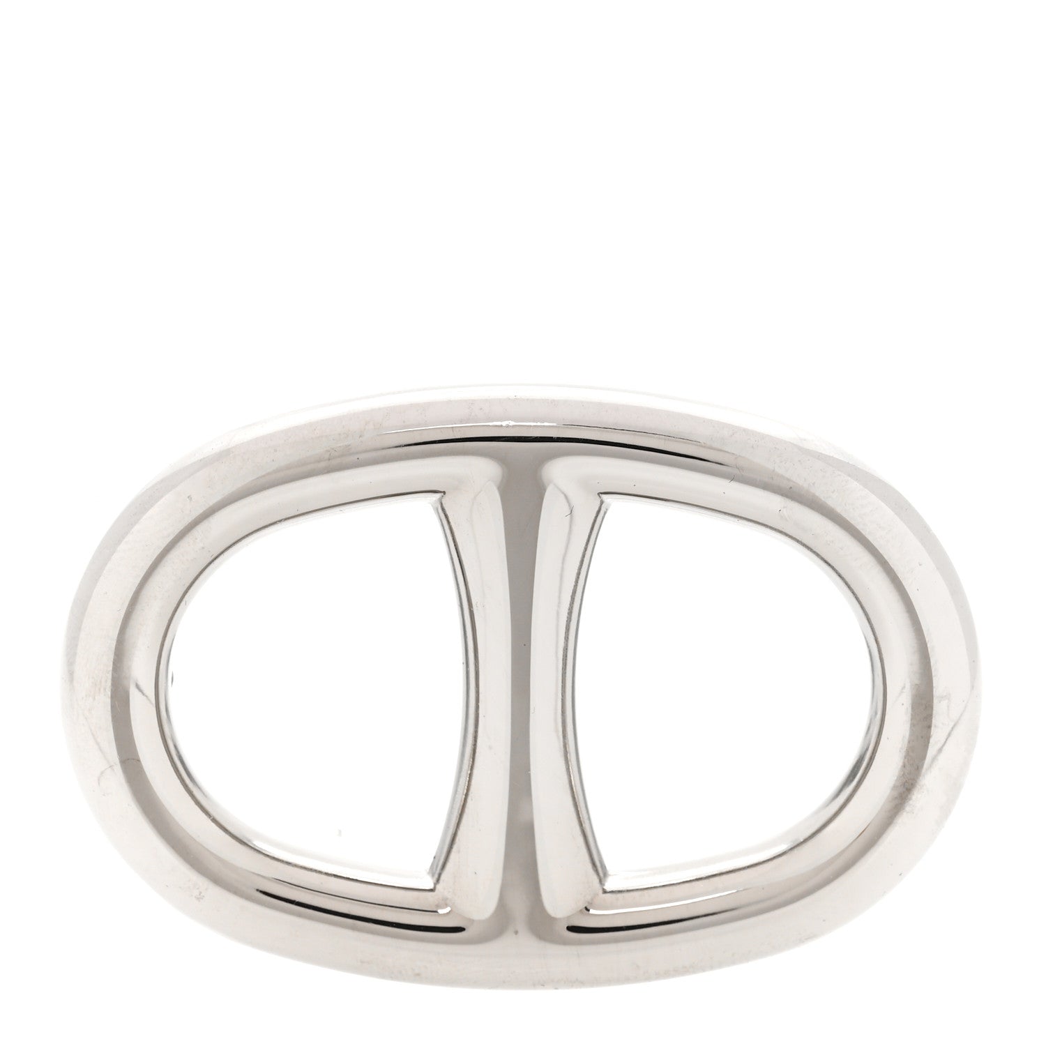 Hermes Palladium Chaine D'Ancre Scarf Ring 1 of 4