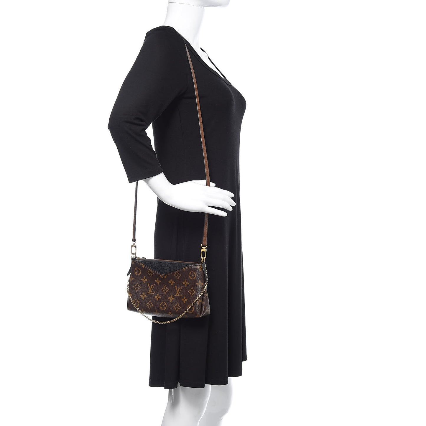 Monogram Pallas Clutch Black