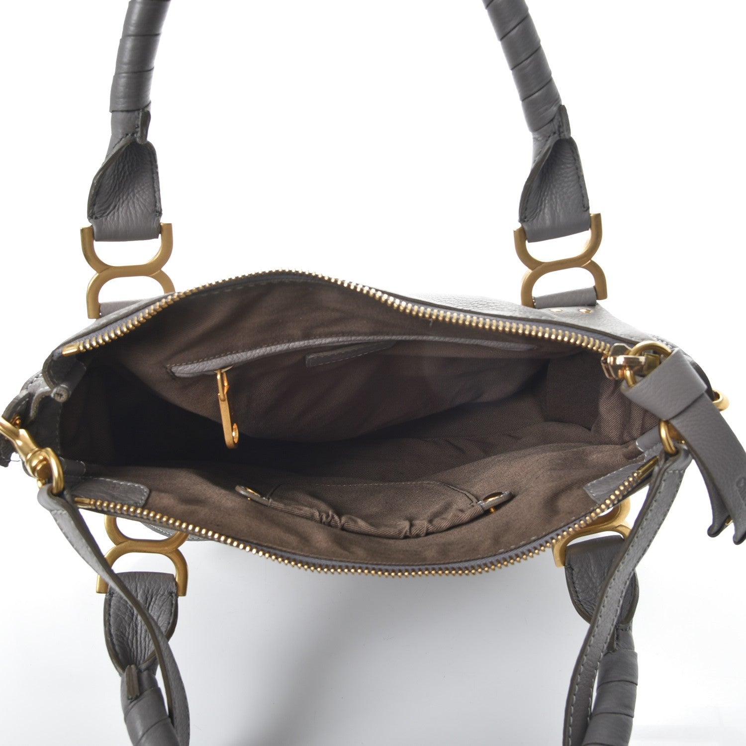 Chloe Calfskin Medium Marcie Satchel Cashmere Grey 6 of 10