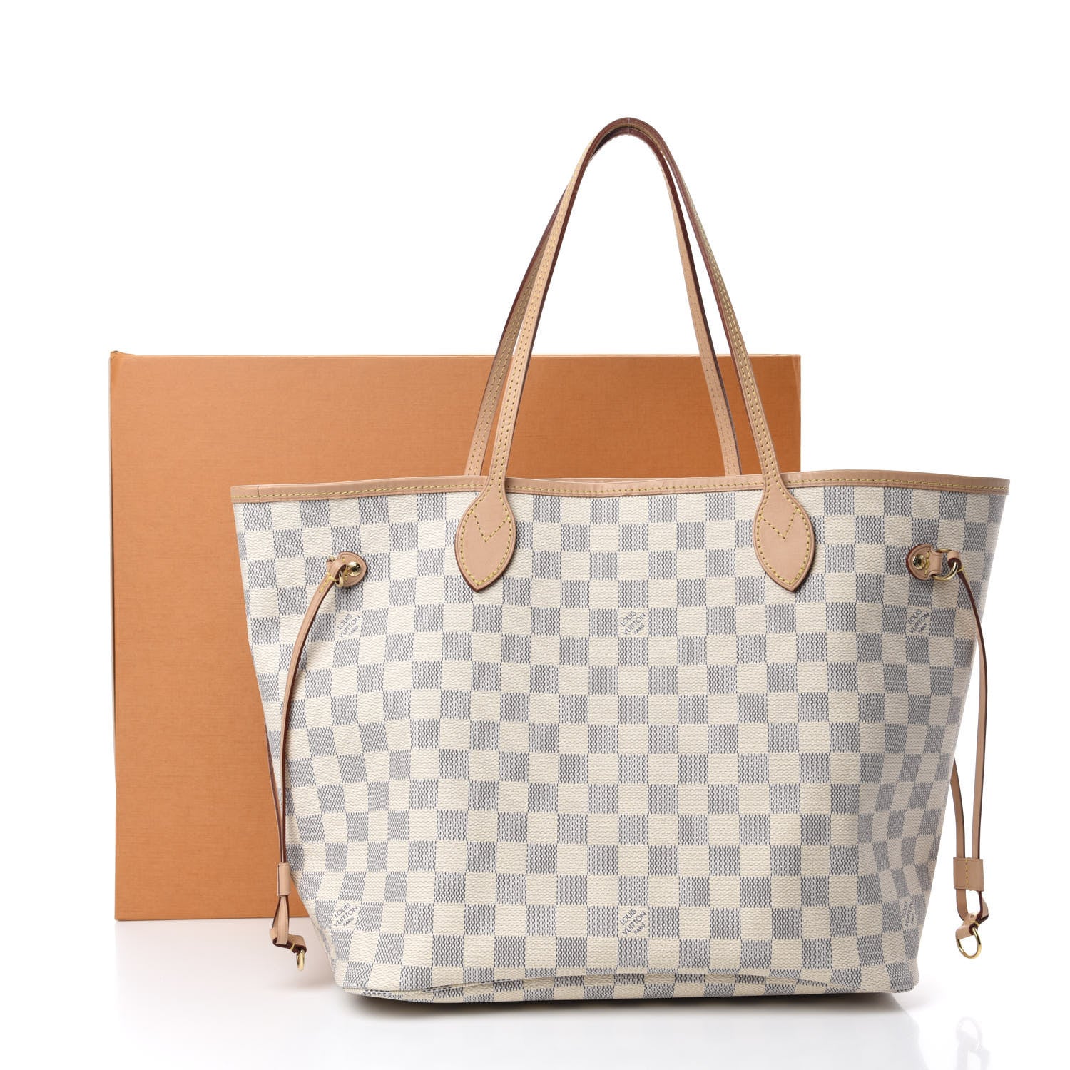 Louis Vuitton Damier Azur Neo Neverfull MM Rose Ballerine 12 of 12