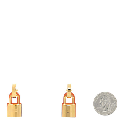 Hermes Swift O'Kelly Earrings Orange 2 of 8
