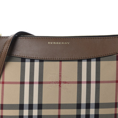Burberry Horseferry Check Peyton Crossbody Clutch Bag Brown 8 of 8