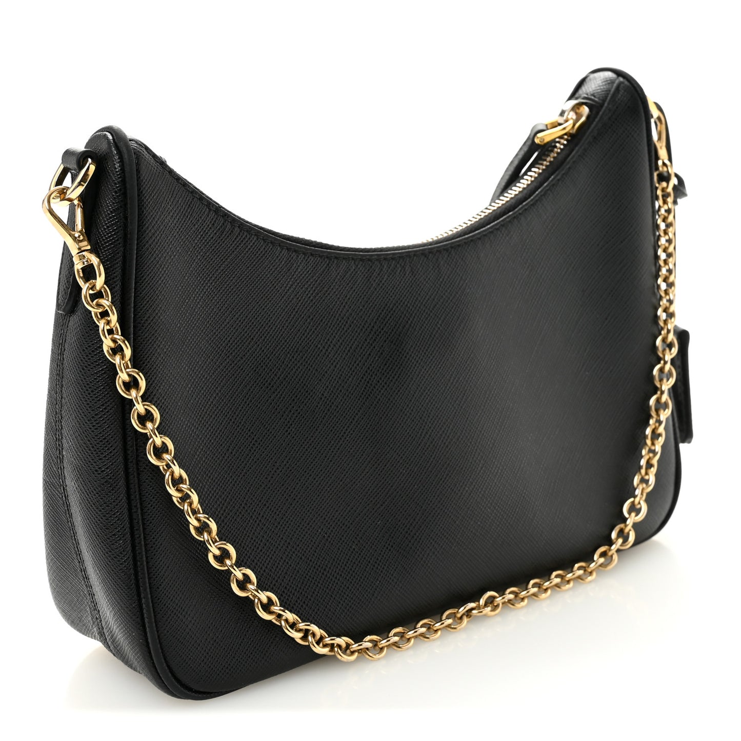 Saffiano Lux Re-Edition 2005 Shoulder Bag Black