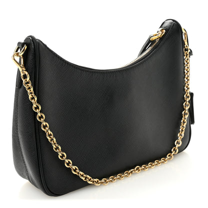 Prada Saffiano Lux Re-Edition 2005 Shoulder Bag Black 3 of 11