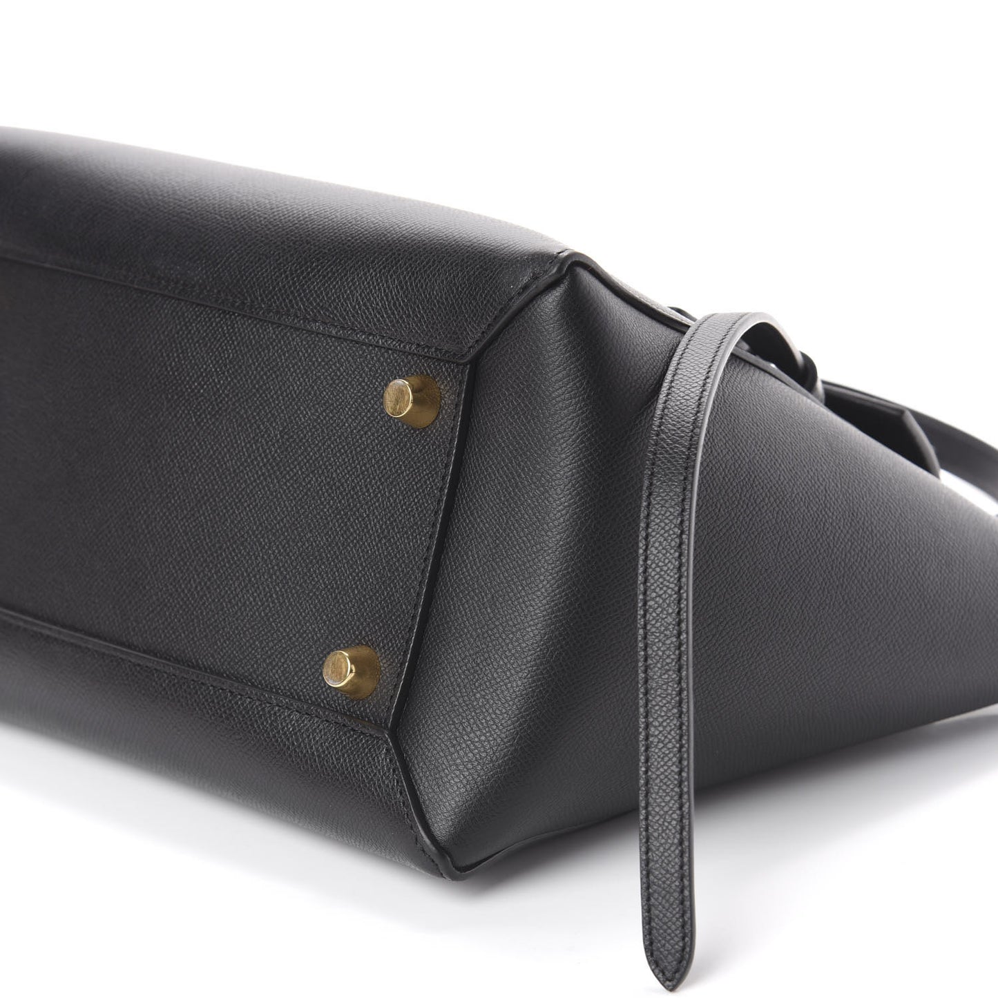 Grained Calfskin Mini Belt Bag Black