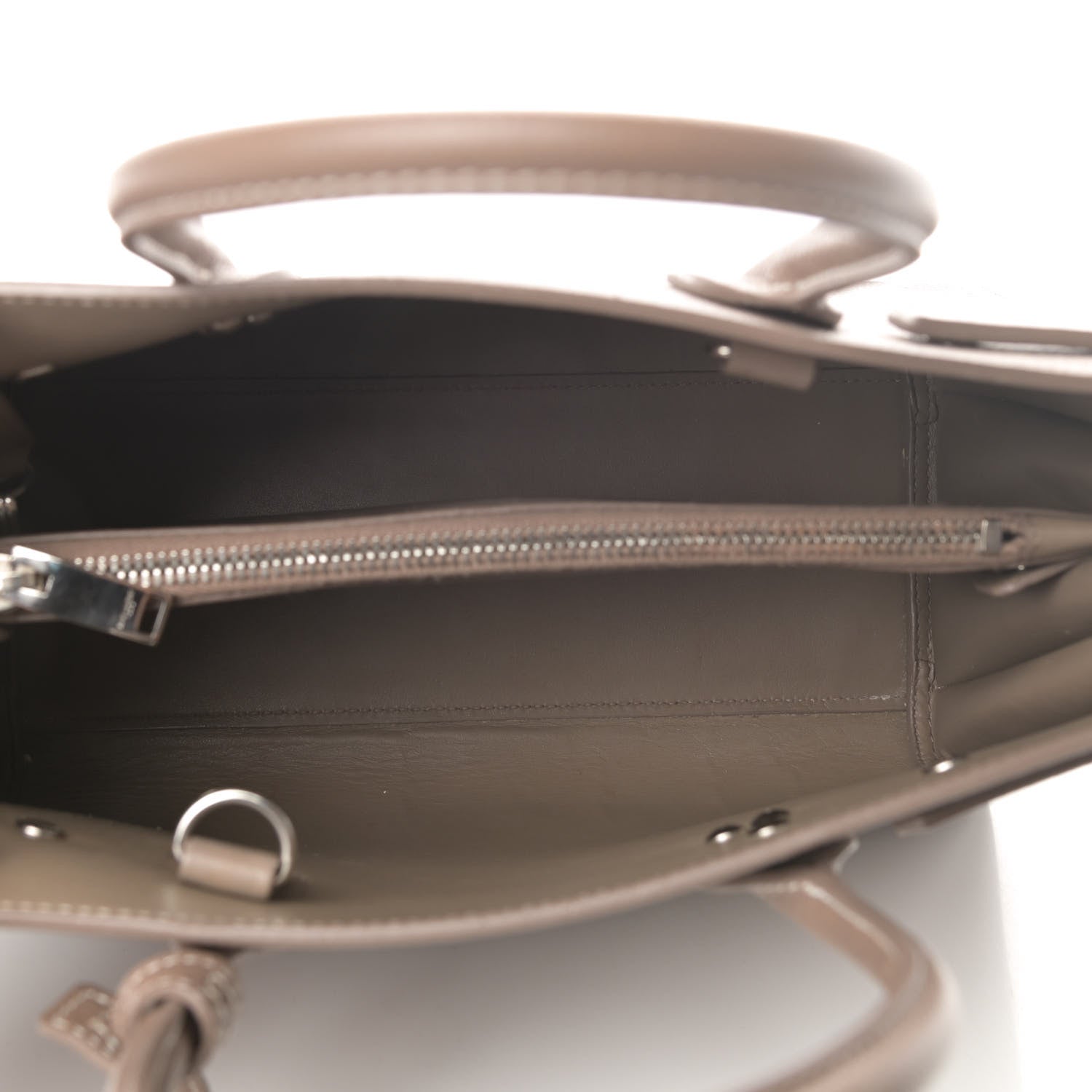 Saint Laurent Grained Calfskin Topstich Baby Sac De Jour Taupe 5 of 21