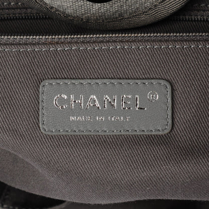 Chanel Canvas Deauville Large Tote Grey 6 of 7