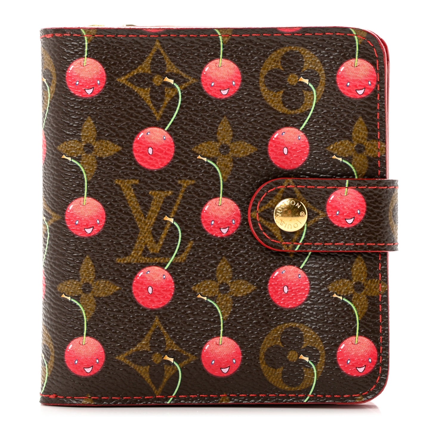 Monogram Cerises Compact Zippe Wallet