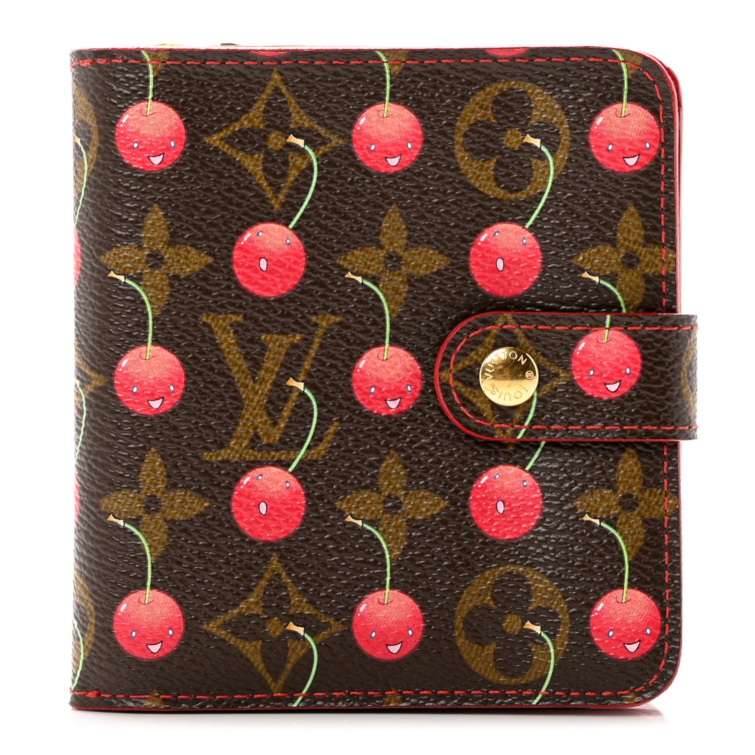 Louis Vuitton Monogram Cerises Compact Zippe Wallet 1 of 7