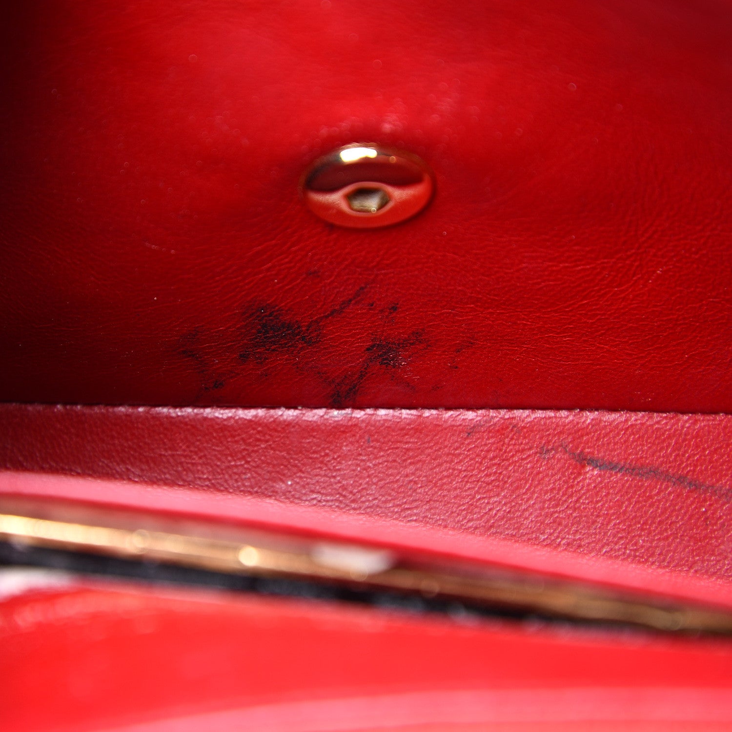 Chanel Lambskin Quilted Small Single Flap Red 10 of 19