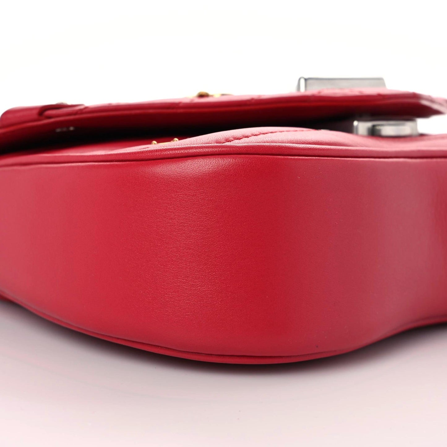 Calfskin Love Lock New Wave Chain PM Red