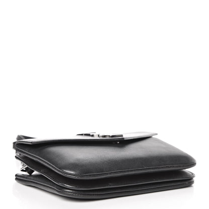 Saint Laurent Calfskin Monogram Tri Pocket Crossbody Bag Black 4 of 13
