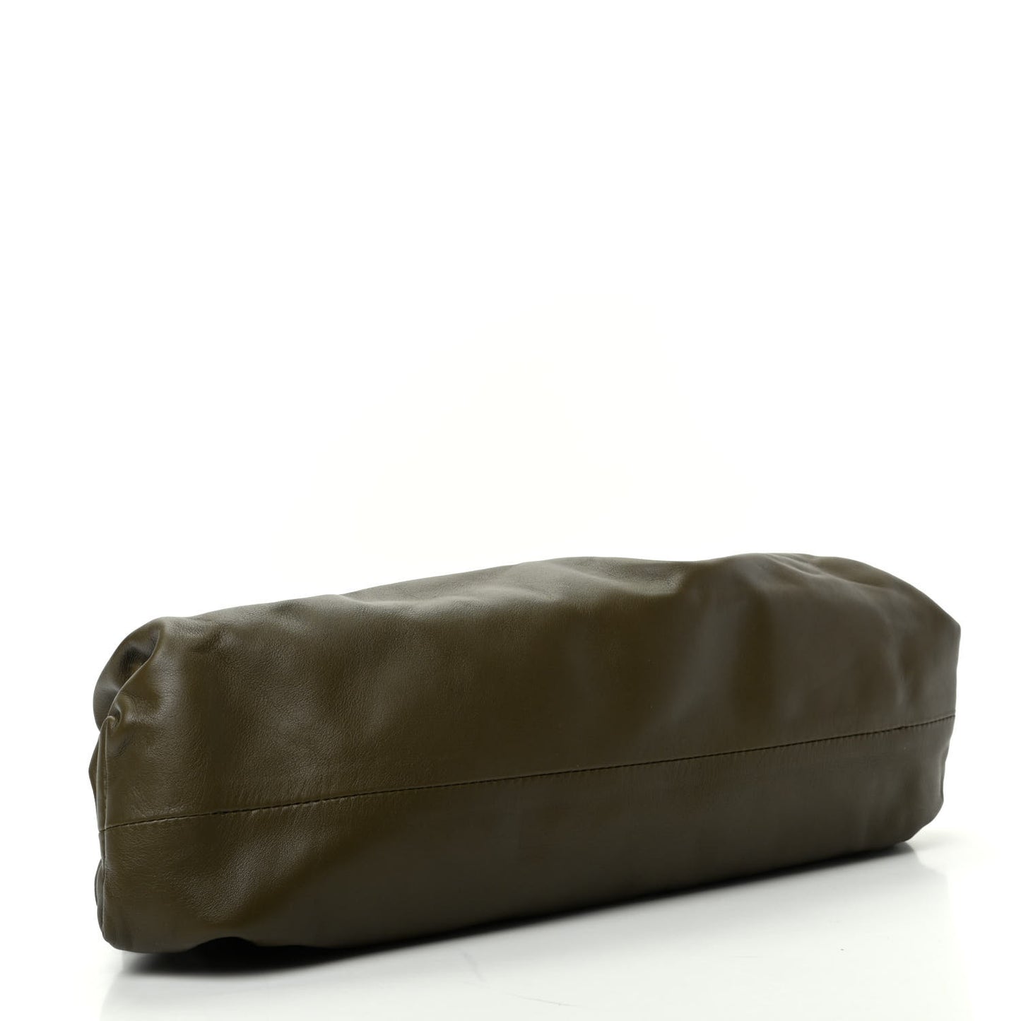 Smooth Butter Calf The Pouch Oversized Clutch Kaki Fondent