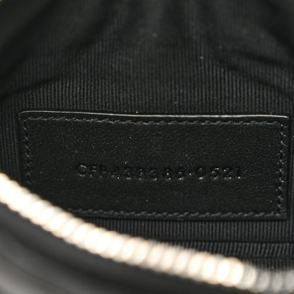 Saint Laurent Calfskin Matelasse Monogram Key Pouch Black 7 of 7