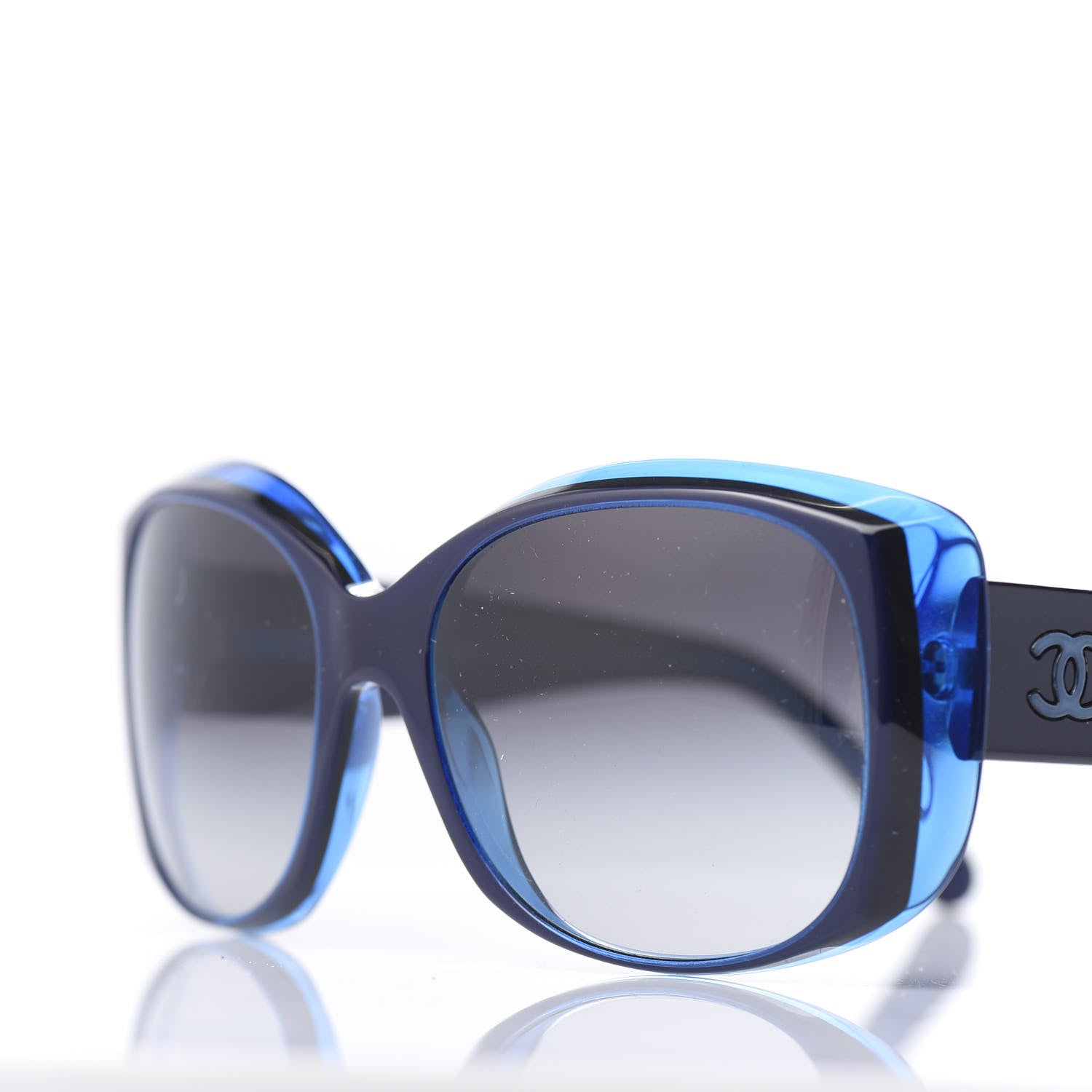 Chanel Mother of Pearl CC Sunglasses 5227-H Blue 7 of 8