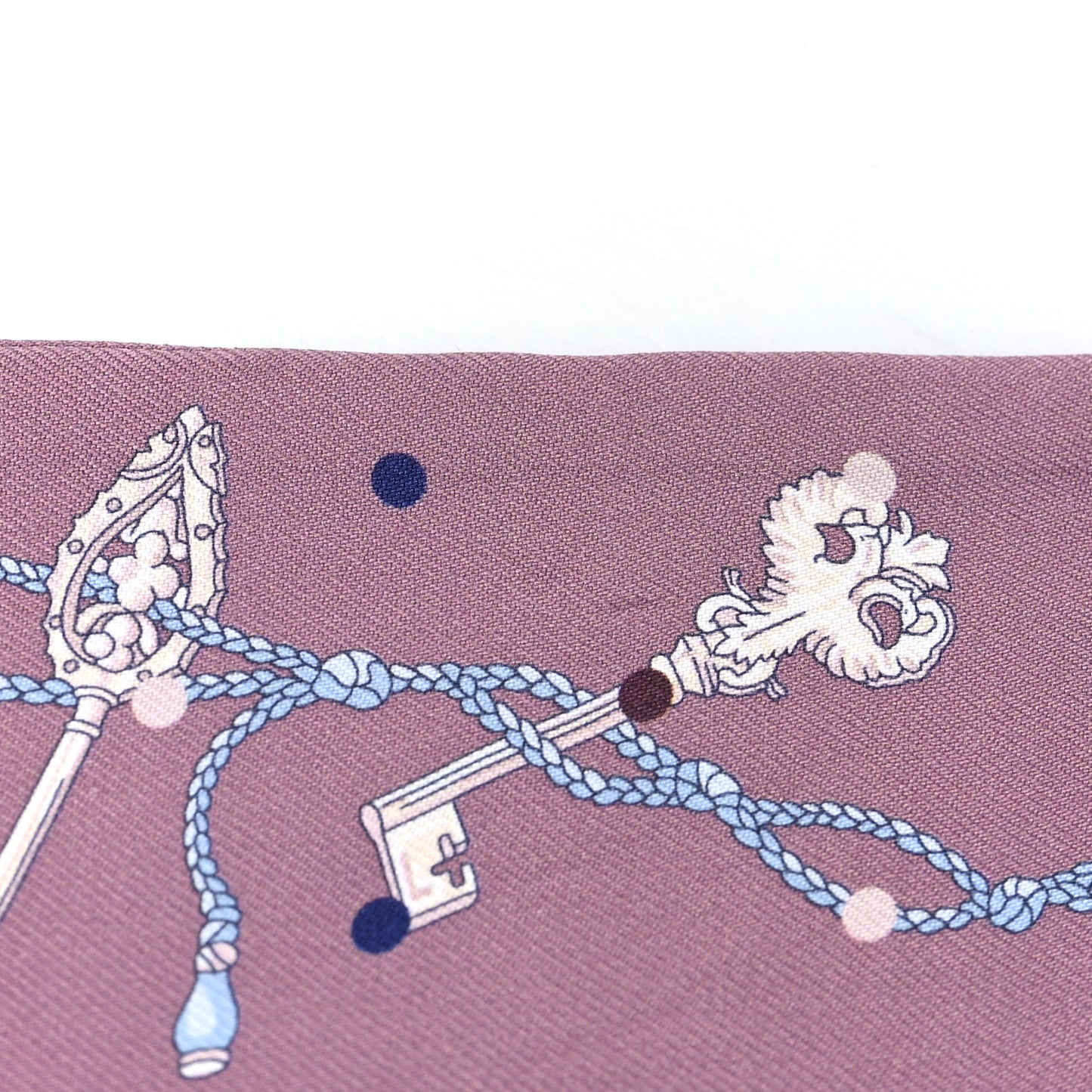 Silk Les Cles A Pois Twilly Marron Glace Gris