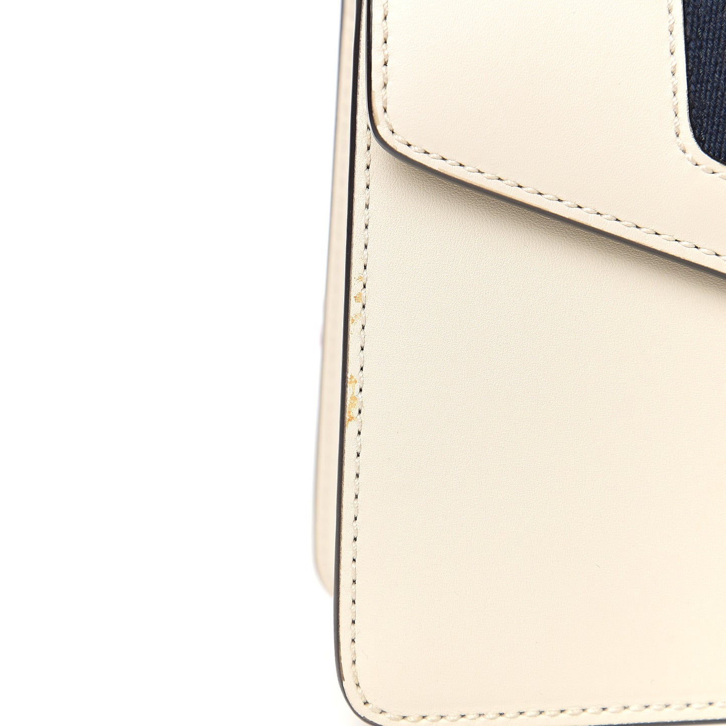 Calfskin Mini Sylvie Top Handle Bag White