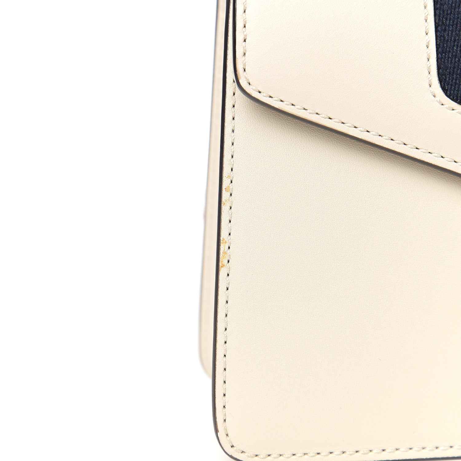 Gucci Calfskin Mini Sylvie Top Handle Bag White 11 of 12