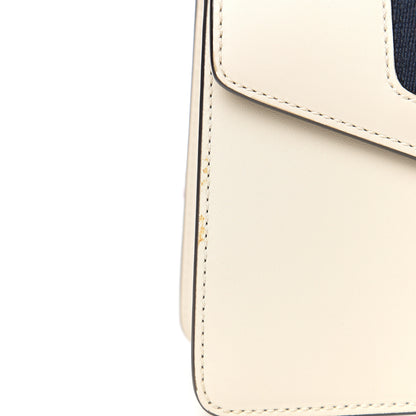 Gucci Calfskin Mini Sylvie Top Handle Bag White 11 of 12