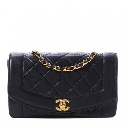 Chanel Lambskin Quilted Small Single Flap Black 1 of 9