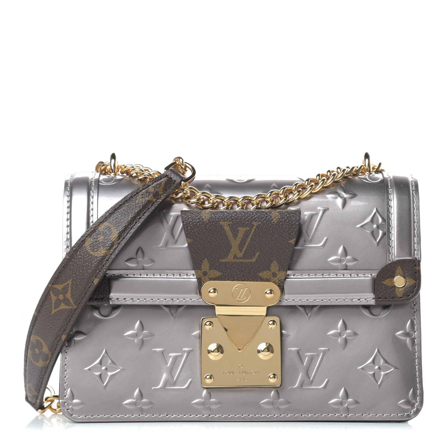Louis Vuitton Vernis Epi Monogram Wynwood Metallic Taupe Grey 1 of 11