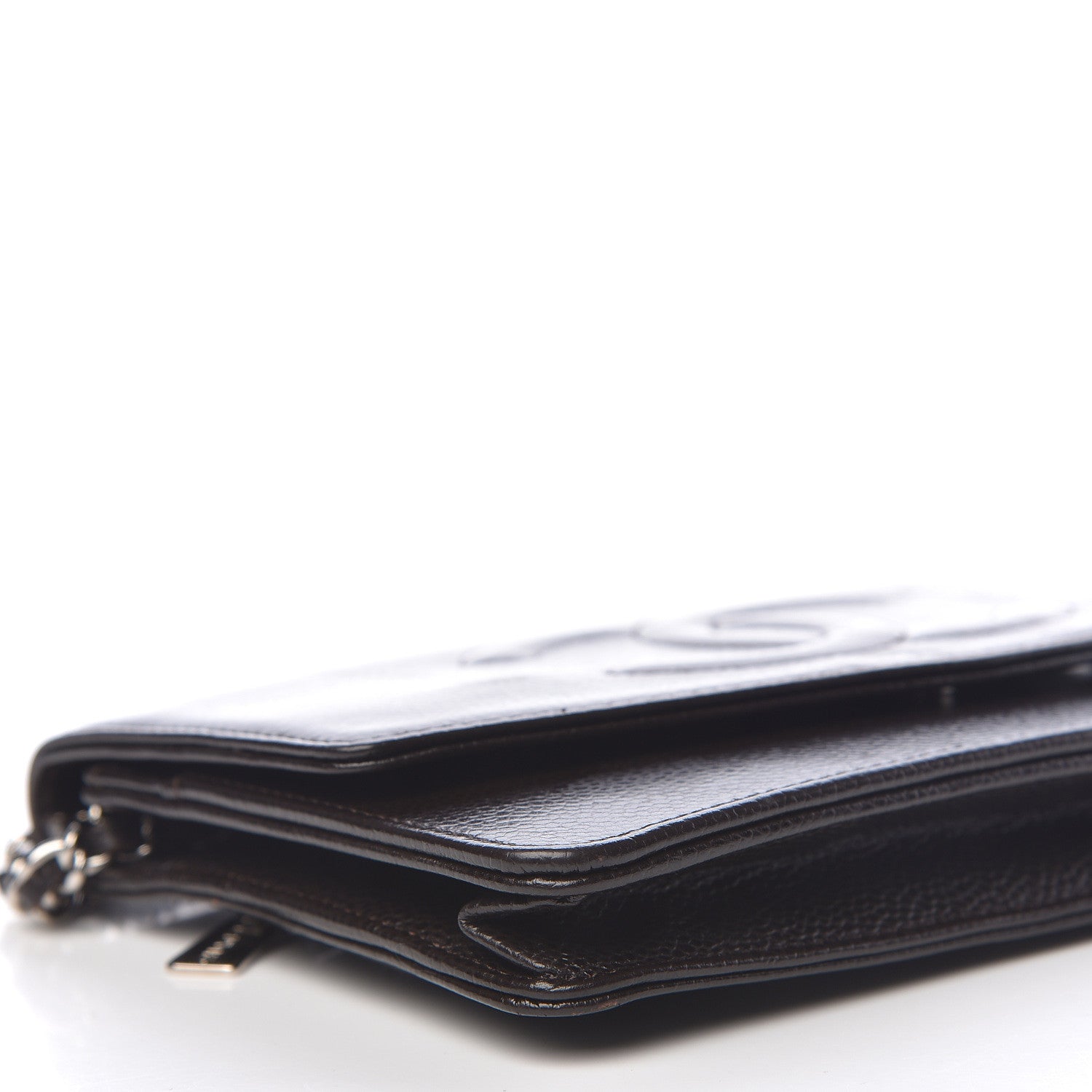 Chanel Caviar Timeless CC Wallet On Chain WOC Dark Brown 5 of 18