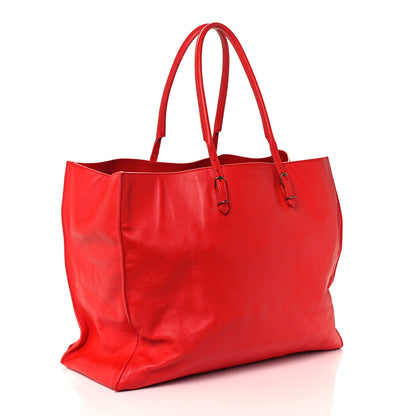 Balenciaga Veau Souple Papier A4 Zip Around Tote Rouge Cerise 3 of 10