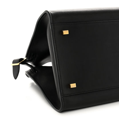 The Row Polished Saddle Calfskin Soft Margaux 12 Black 8 of 9