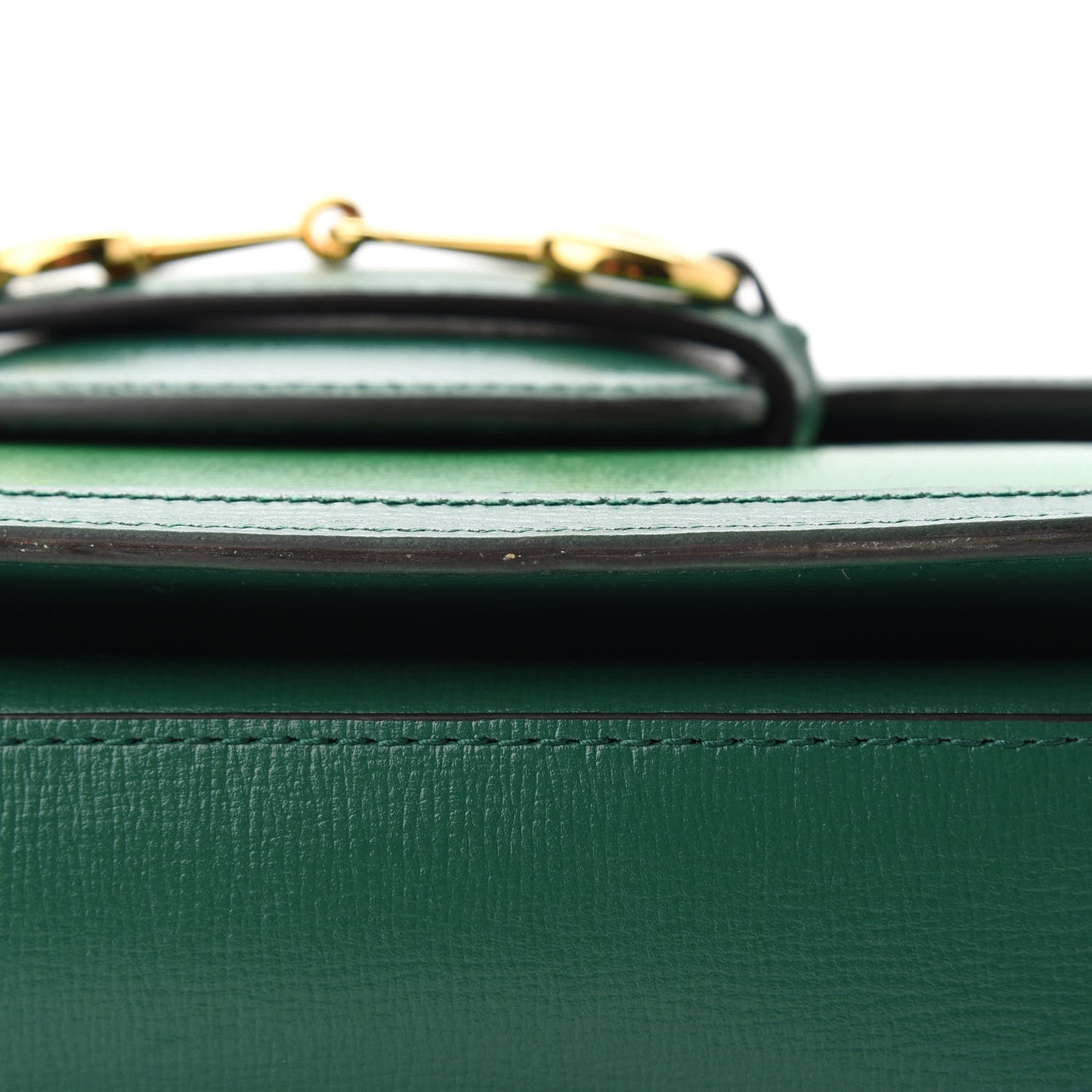Azalea Calfskin Horsebit 1955 Shoulder Bag New Shamarock Emerald