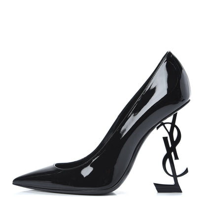 Saint Laurent Patent Opyum 110 Pumps 37 Black 1 of 7