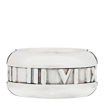 Tiffany Sterling Silver Atlas Band Ring 49 5 1 of 4