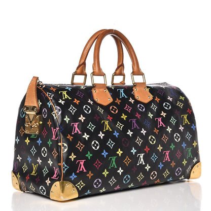 Louis Vuitton Monogram Multicolor Speedy 40 Black 3 of 15