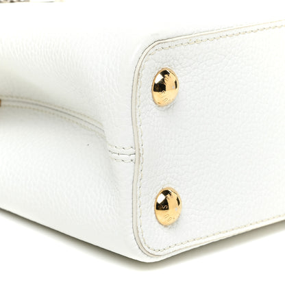 Louis Vuitton Taurillon Capucines BB White 9 of 11