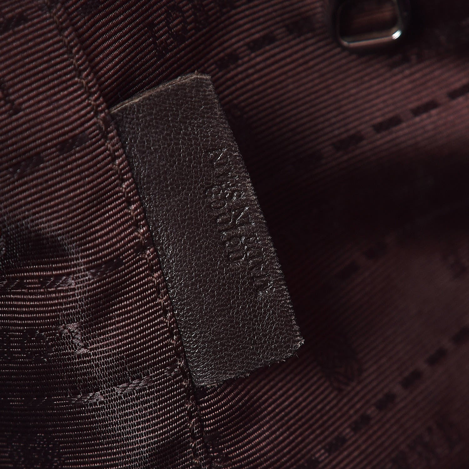 Loewe Calfskin Embossed Logo Shopper Tote Purple 9 of 10