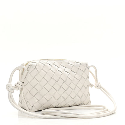 Bottega Veneta Nappa Intrecciato Mini Loop Camera Bag White 2 of 8